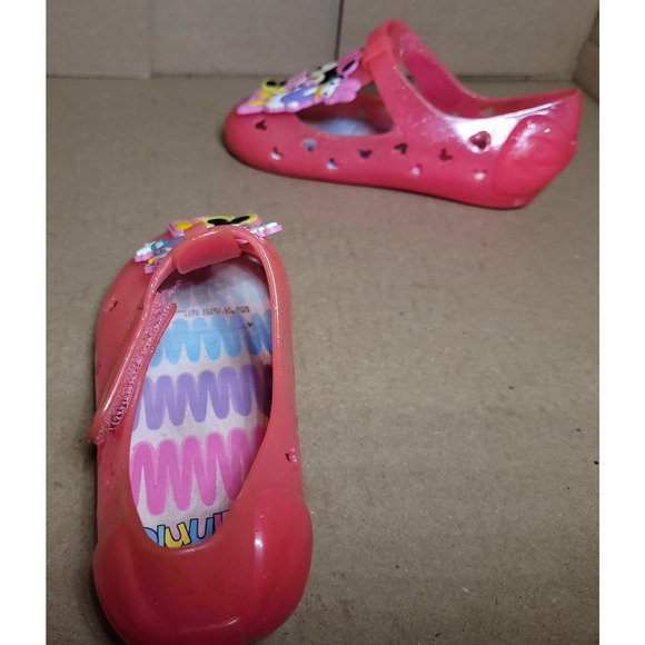 Baby Girls Size 9C Pink Minnie Mouse Rubber Clog Sandals - Picture 6 of 7